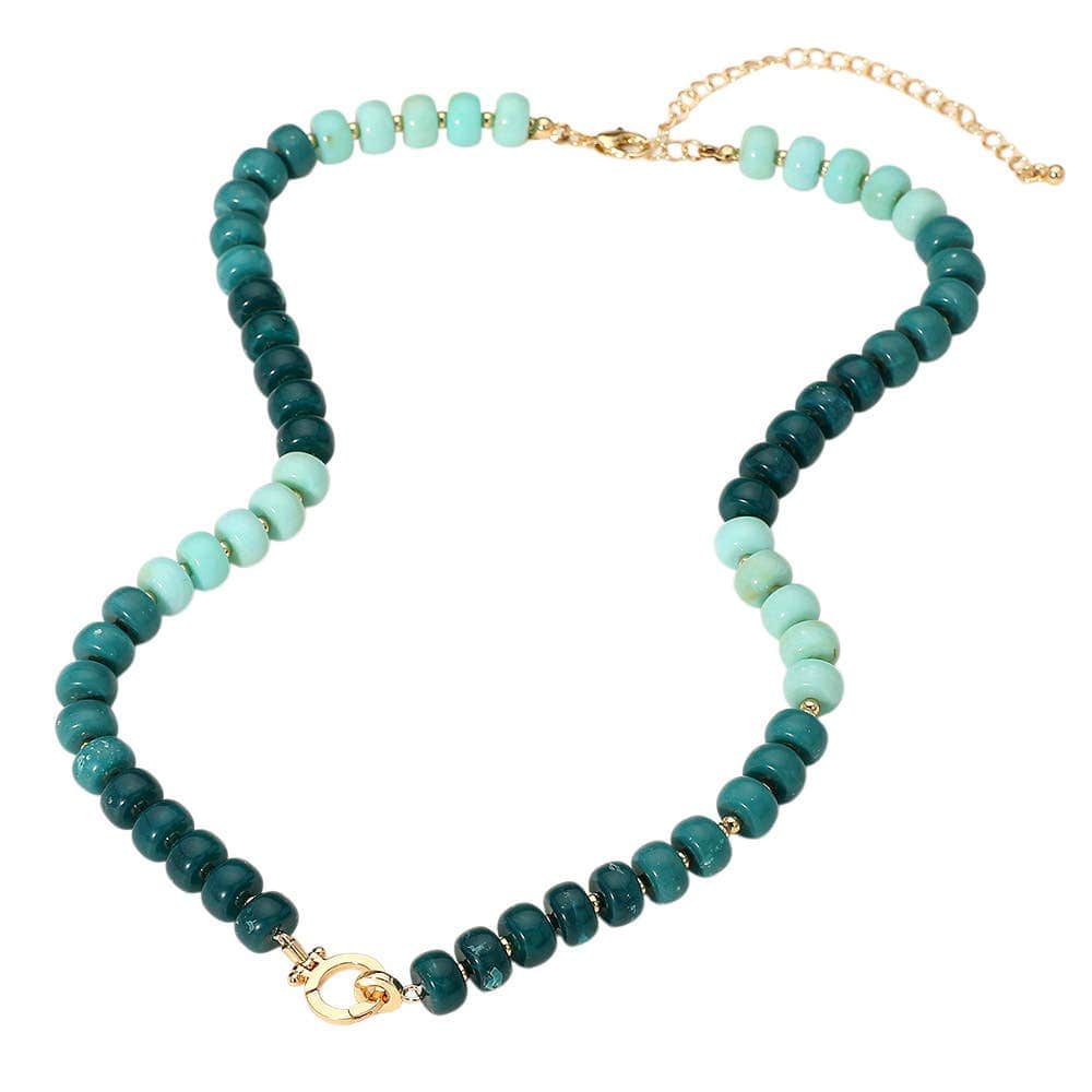 Sensibling Corp. Beaded Clasp Accent Necklace (choose color)
