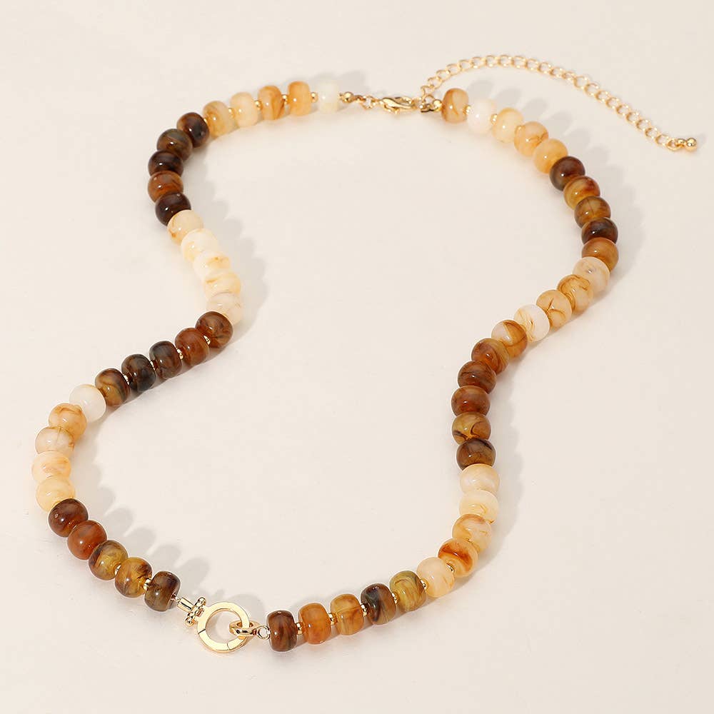 Sensibling Corp. Beaded Clasp Accent Necklace (choose color)