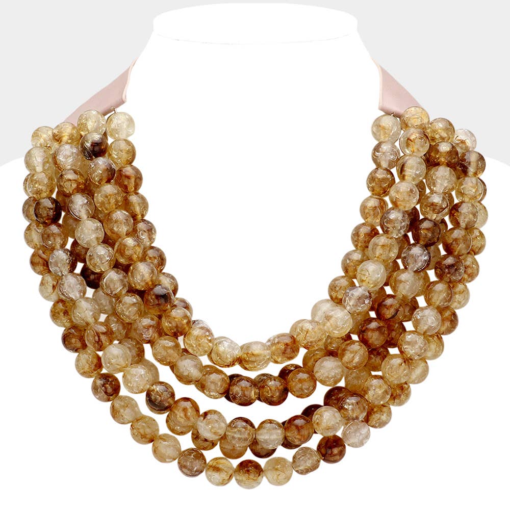 Sensibling Corp. Chunky Acrylic Bead Necklace