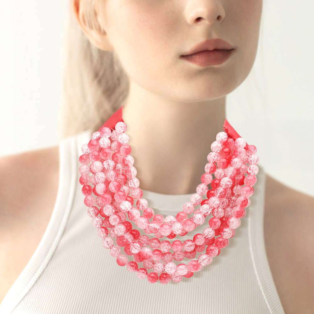 Sensibling Corp. Chunky Acrylic Bead Necklace