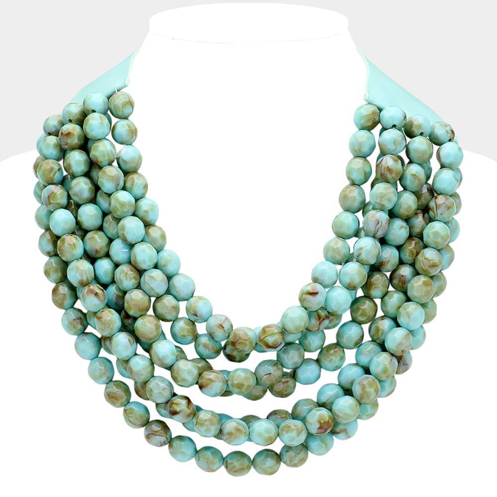 Sensibling Corp. TQ Chunky Acrylic Bead Necklace