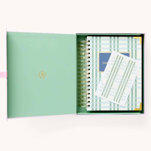 Simplified by Emily Ley 2025 Daily, Simplified Planner, Pistachio Plaid