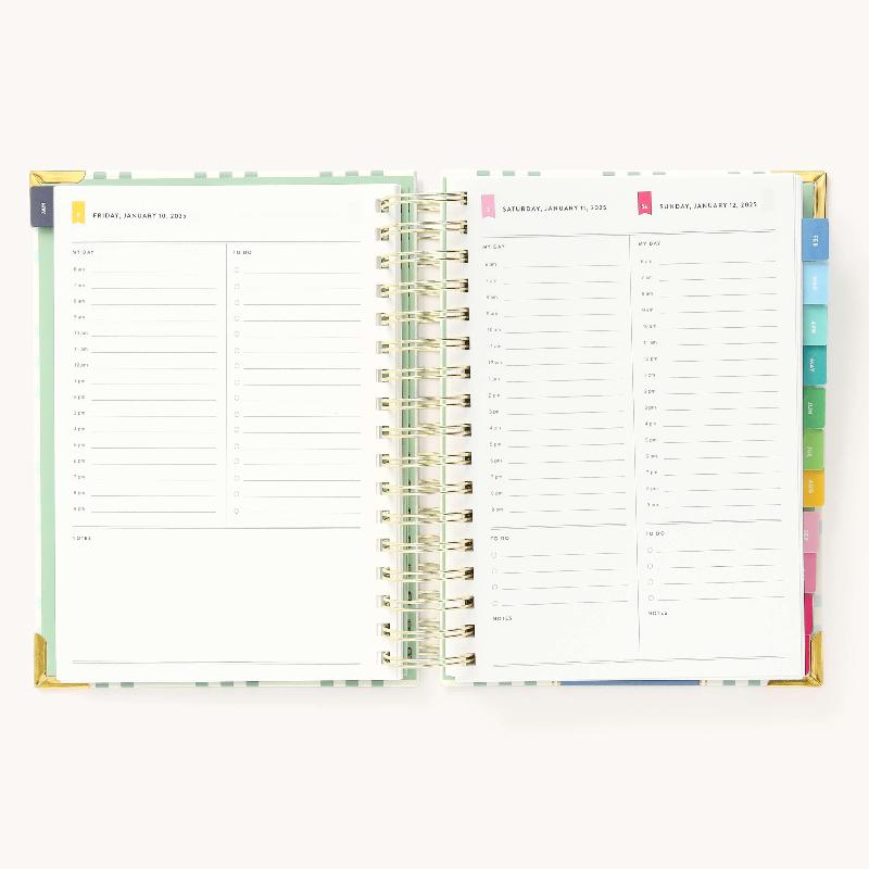 Simplified by Emily Ley 2025 Daily, Simplified Planner, Pistachio Plaid