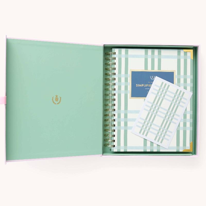 Simplified by Emily Ley 2025 Weekly, Simplified Planner, Pistachio Plaid