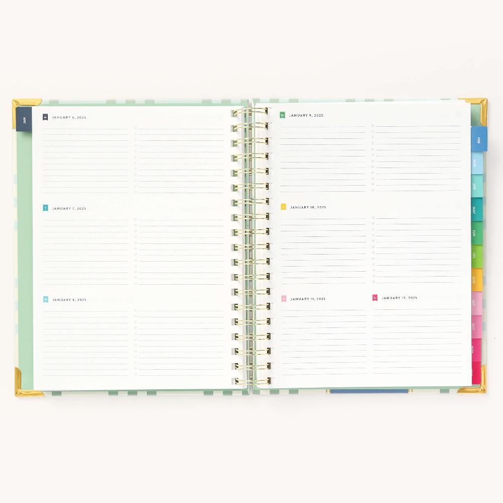 Simplified by Emily Ley 2025 Weekly, Simplified Planner, Pistachio Plaid