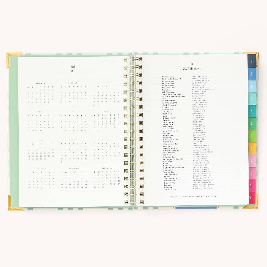 Simplified by Emily Ley 2025 Weekly, Simplified Planner, Pistachio Plaid