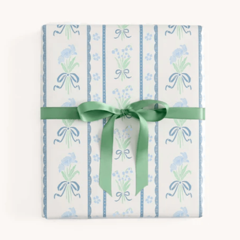 Simplified by Emily Ley Block Floral Gift Wrap Roll