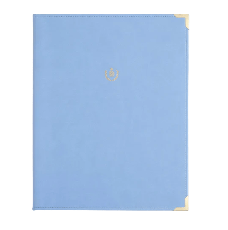 Simplified by Emily Ley French Blue Leatherette Folio