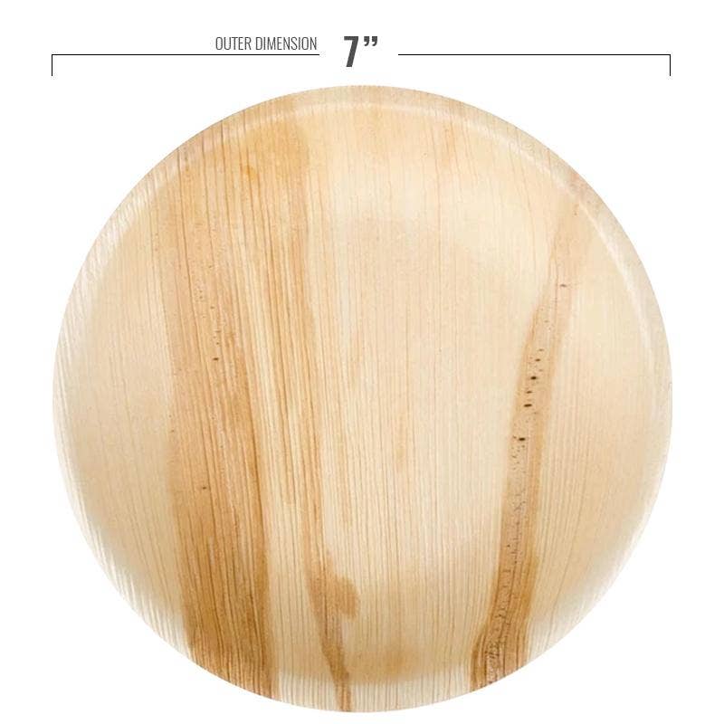 Smarty had a Party 7" Round Palm Leaf Plates