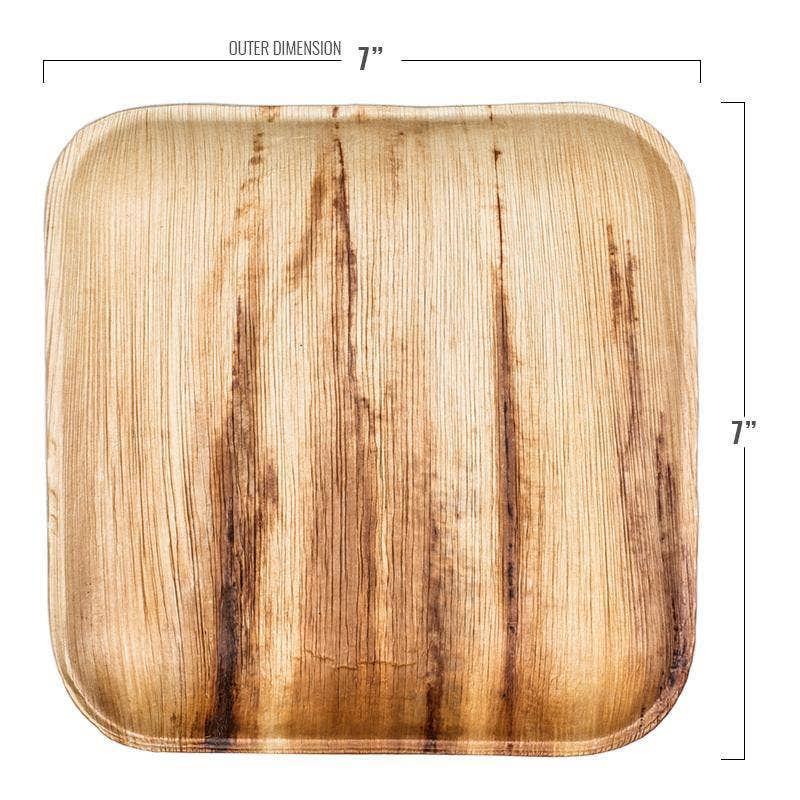 Smarty had a Party 7" Square Palm Leaf Plates