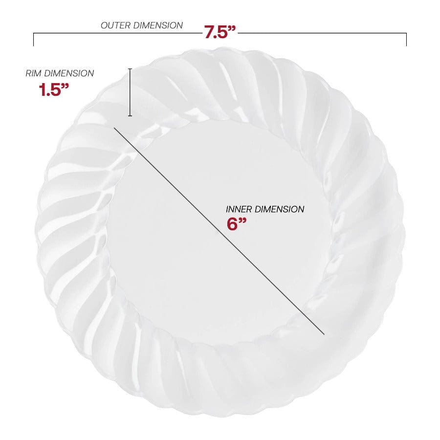 Smarty had a Party Clear Flair Salad Plates