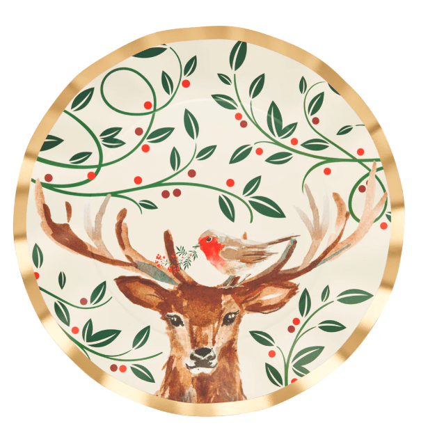 Sophistiplate Christmas Christmas Forest Wavy Dinner Plate