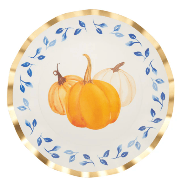 Sophistiplate Thanksgiving Harvest Blues Dinner Plate