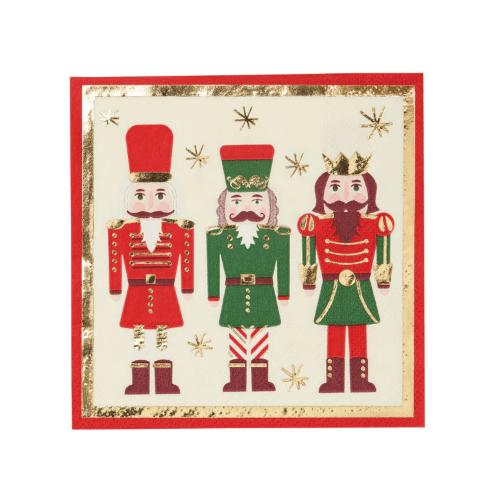 Sophistiplate Christmas Nutcracker Cocktail Napkins