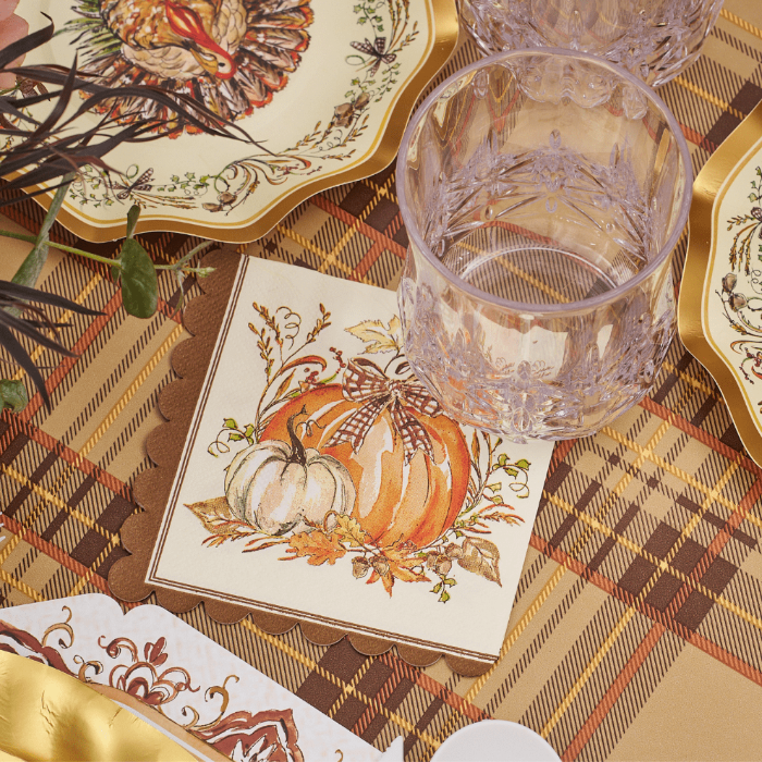 Sophistiplate Turkey & Gourds Cocktail Napkins/26pk