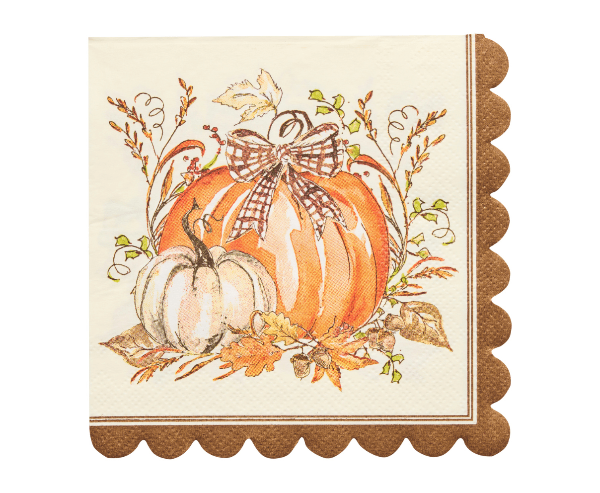Sophistiplate Turkey & Gourds Cocktail Napkins/26pk