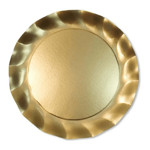 Sophistiplate Party Wavy Gold Charger Plate