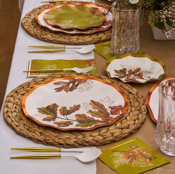 Acorn and Oak Dinner Plate