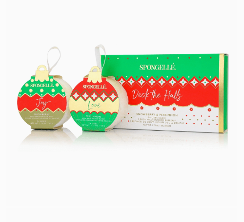 Spongellé Spongelle Holiday Ornament - Gift Set - Deck the Halls (Joy & Love)