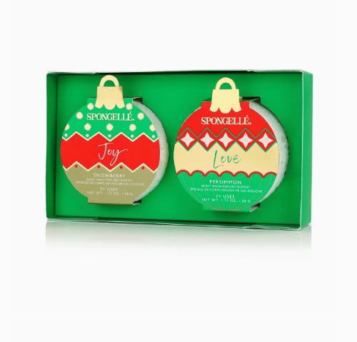 Spongellé Spongelle Holiday Ornament - Gift Set - Deck the Halls (Joy & Love)