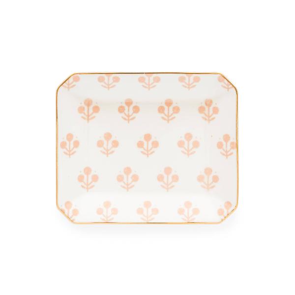 Sugar Paper Small Trinket Tray, Rose Floral