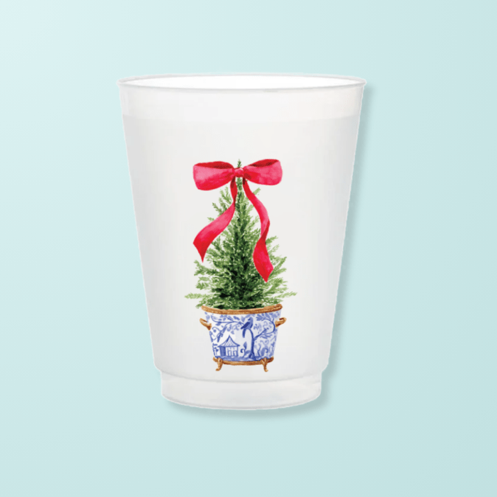 Taylor Paladino Christmas Christmas Ginger Pot Frosted Cups