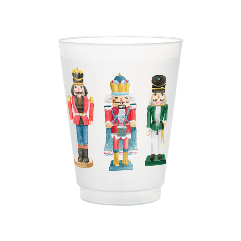 Taylor Paladino Christmas Nutcracker Drummers Frosted Cups