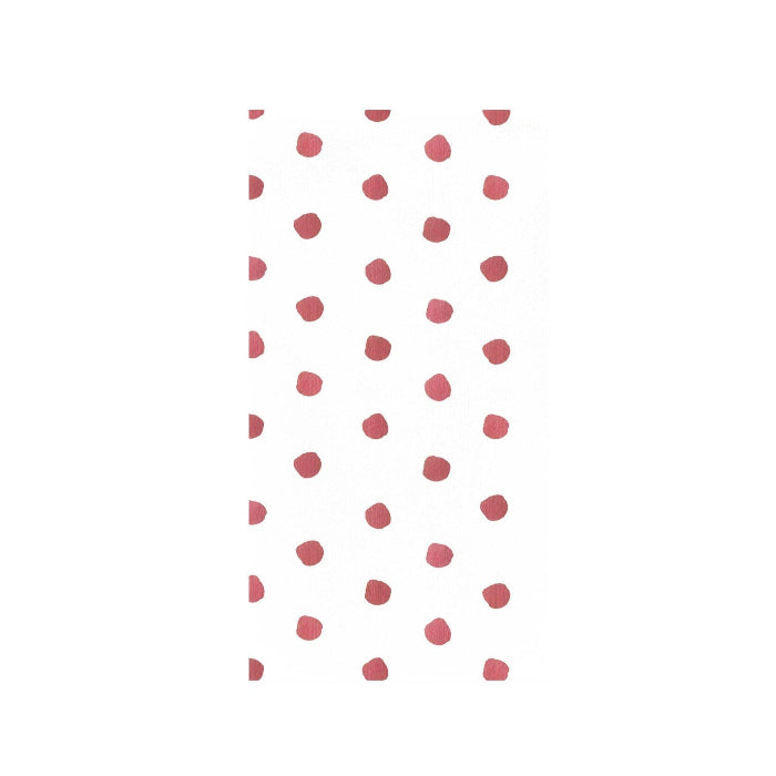 VIETRI Inc. Papersoft Napkins Dot Crimson Guest Towels (Pack of 20)