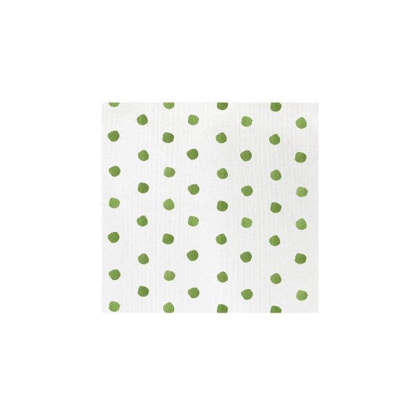 VIETRI Inc. Papersoft Napkins Dot Green Cocktail Napkins (Pack of 20)