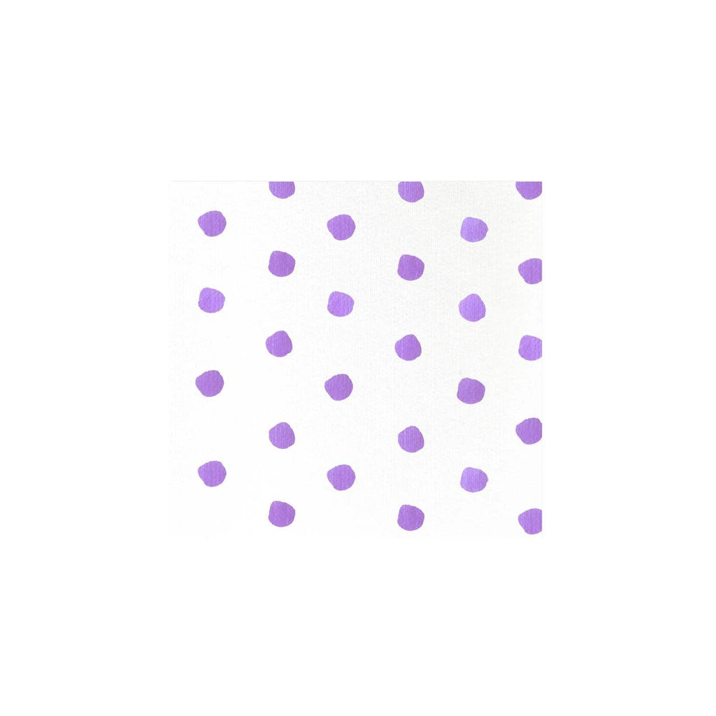 VIETRI Inc. Papersoft Napkins Dot Purple Cocktail Napkins (Pack of 20)
