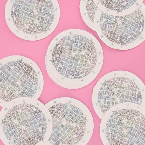 xo, Fetti Shimmer Disco Ball Napkins, Birthday, Bach, NYE