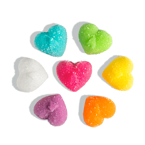 Zazoli Sweets LLC Rainbow Gummi Hearts