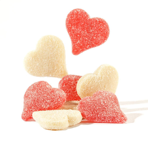 Zazoli Sweets LLC Sour Cherry & Strawberry Banana Gummi Hearts