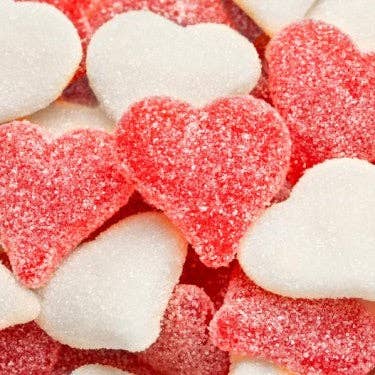 Zazoli Sweets LLC Sour Cherry & Strawberry Banana Gummi Hearts