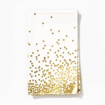 Gold Confetti Guest Disposable Napkins
