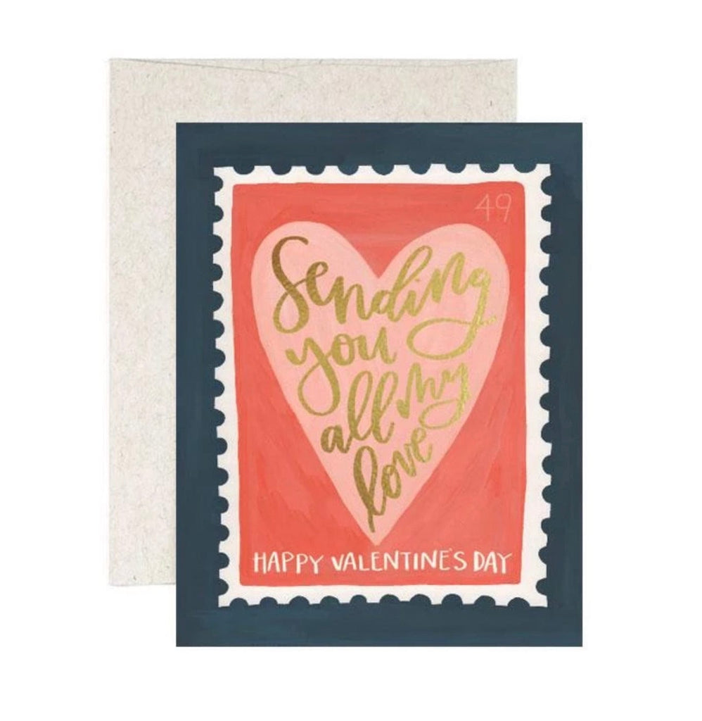 1Canoe2 Greeting Cards Valentine Stamp Card