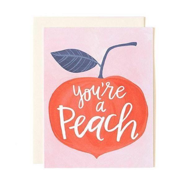 1Canoe2 Greeting Cards You're a Peach