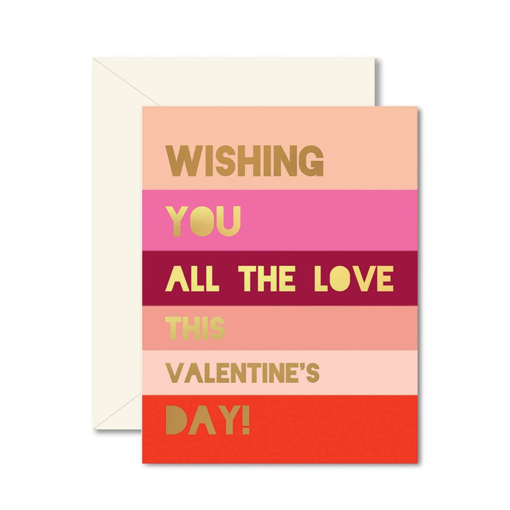 Valentines Colorblock Greeting Card