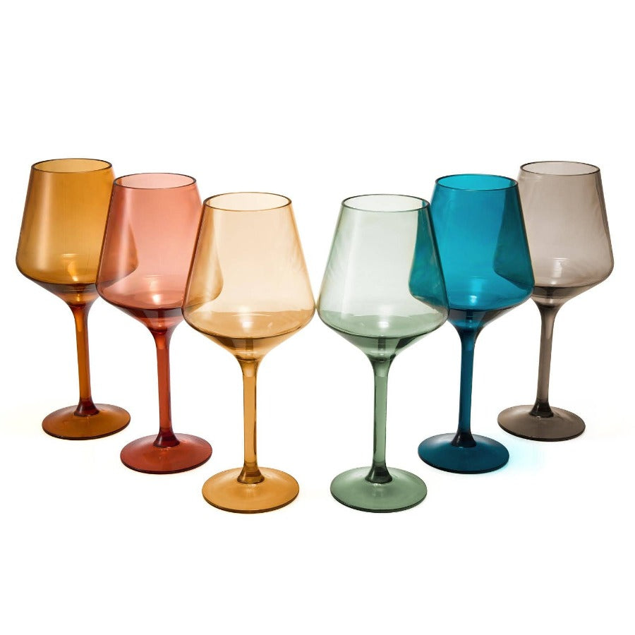 Muted Acrylic Stemless Wine Glasses (Choose color) – Jenn & Co.
