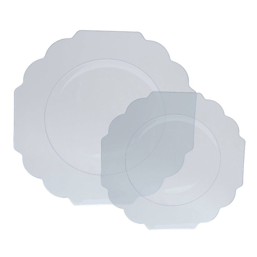 clear plastic plates