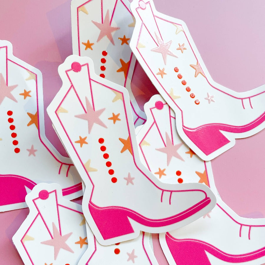 Cowboy Boot Sticker
