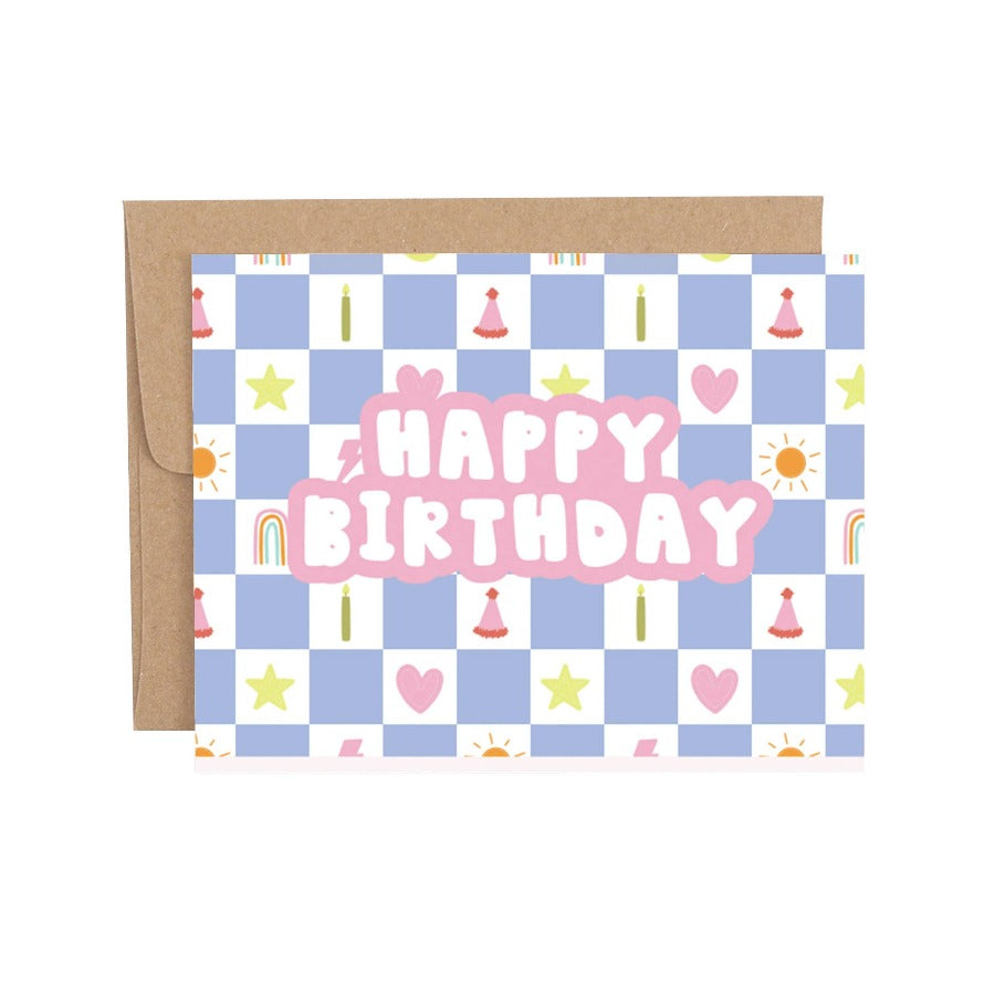 Birthday Checkerboard Card