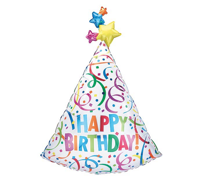 Birthday Bash Party Hat Balloon