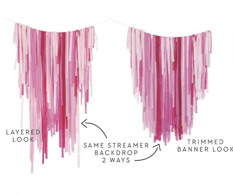 Perfectly Pink Streamer Backdrop