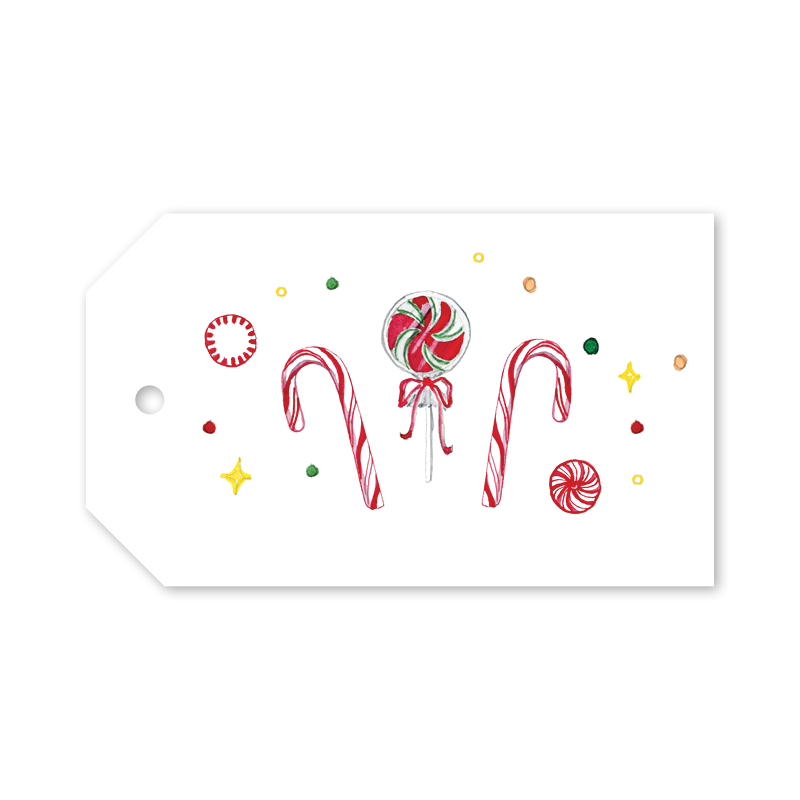 Gingerbread Village Candy Gift Tags