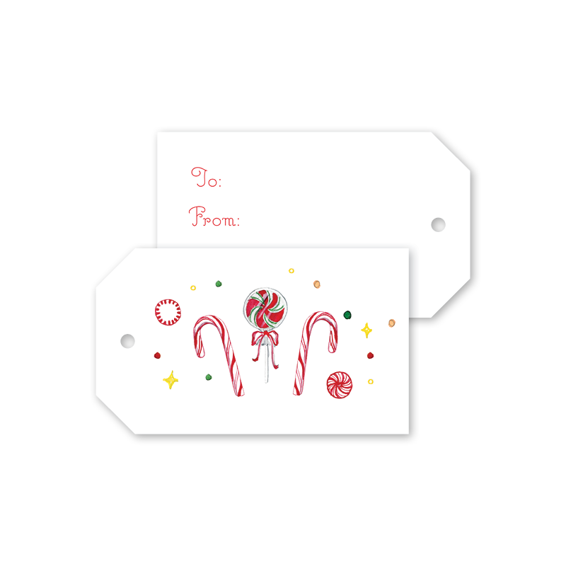 Gingerbread Village Candy Gift Tags