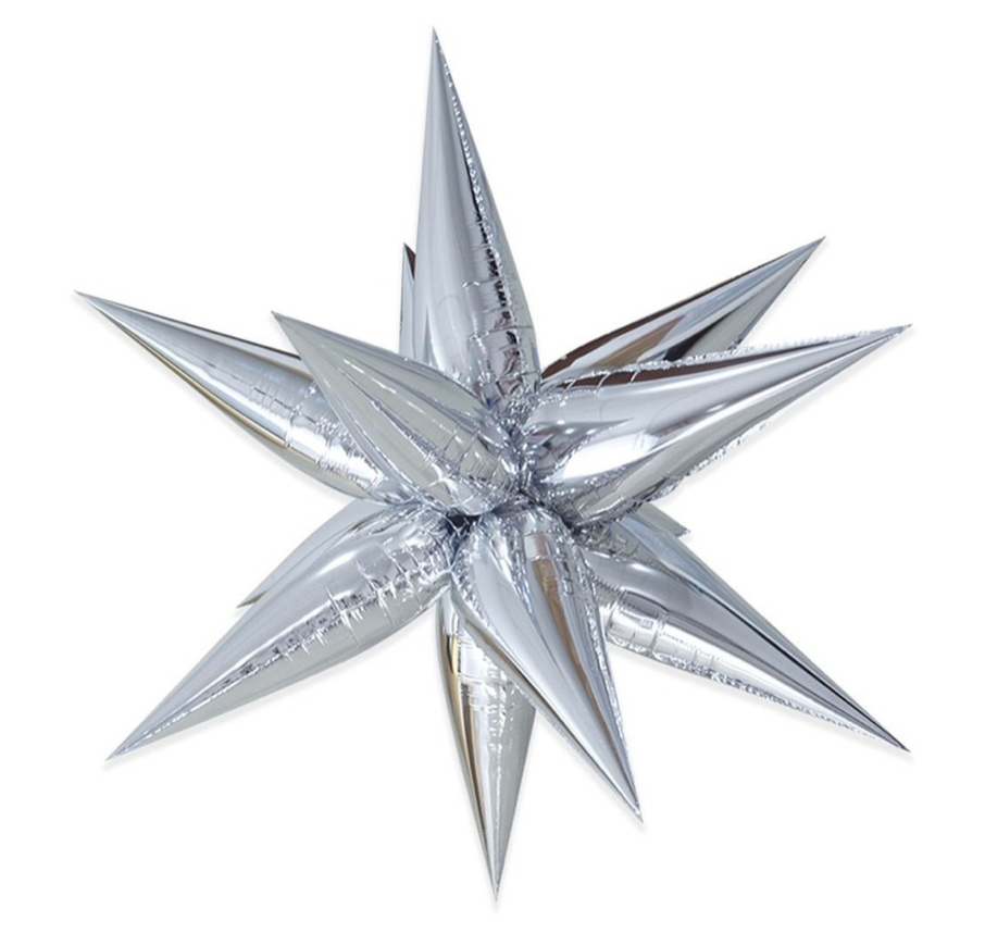 26" Exploding Star Cluster - Silver