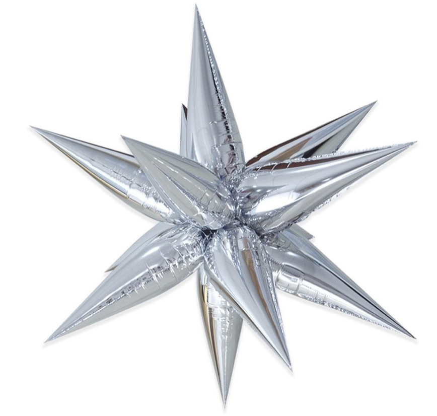 40" Exploding Star Cluster - Silver