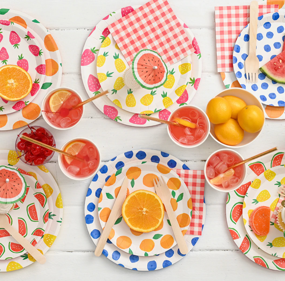 Fruit Punch Party Plates LG