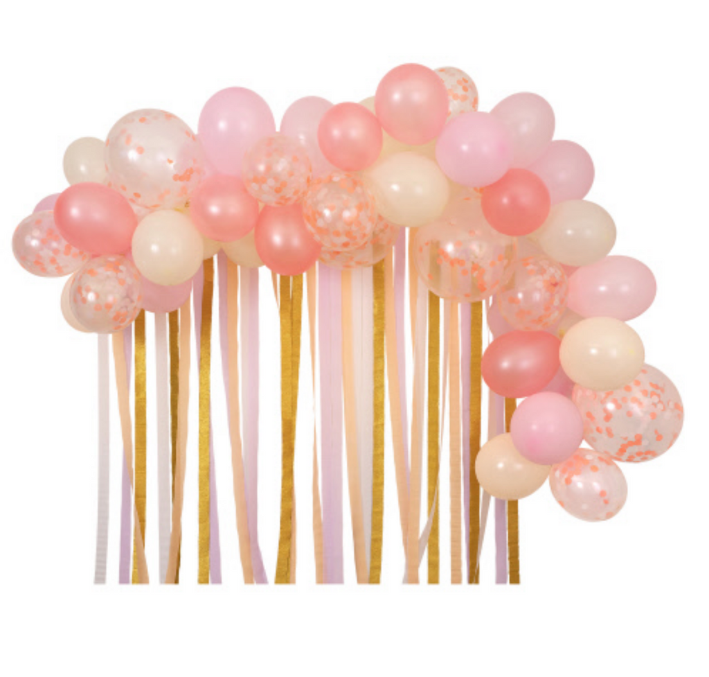 Pink Balloon + Streamer Set
